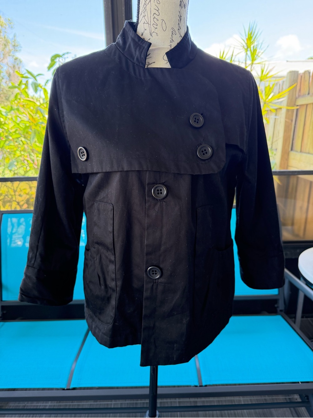 Vertigo Paris Black Lined Jacket with Button Placket